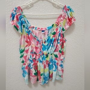 Old Navy Multicolor Floral Blouse